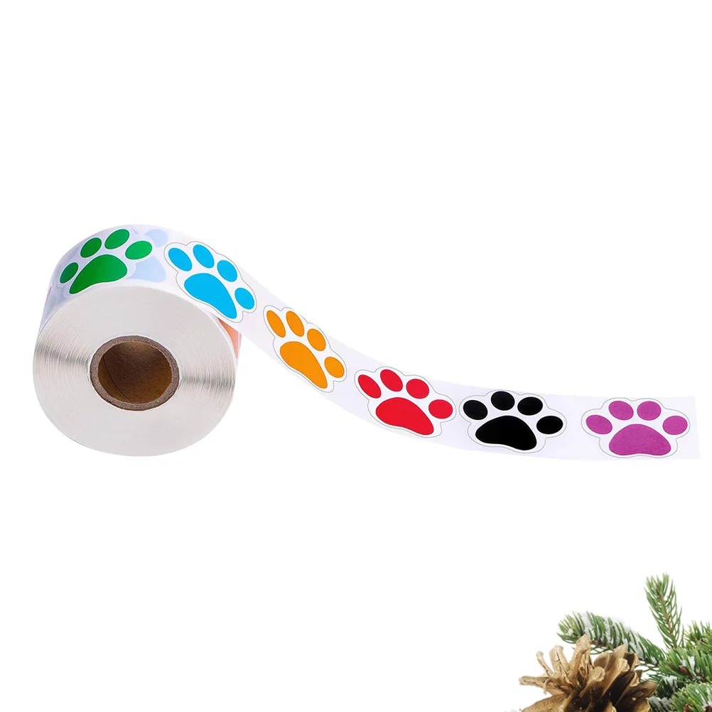 

Stickers Paw Animal Footprints Wrapping Labels Label Sticker Dog Sealing Decals Footprint Animalswall Paws Adhesive Seal