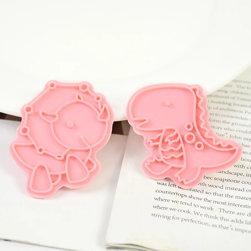 8 шт./компл. 3D Динозавр бисквит тиснение помадка форма для печенья резак штамп