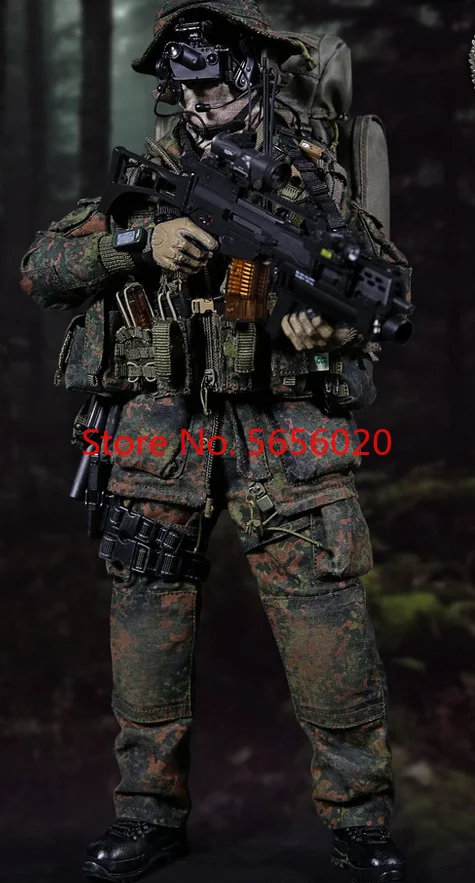

DAMTOYS DAM 78039 German KSK LRRP long-range Reconnaissance Patrol Special Forces Head Sculpture Clothes Suit 1/6 Collectible