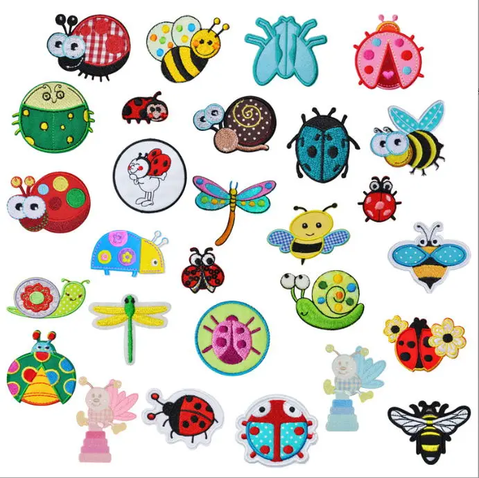 10 шт./лот нашивки с вышивкой одежда животных шляпа сумка материал для ремонта