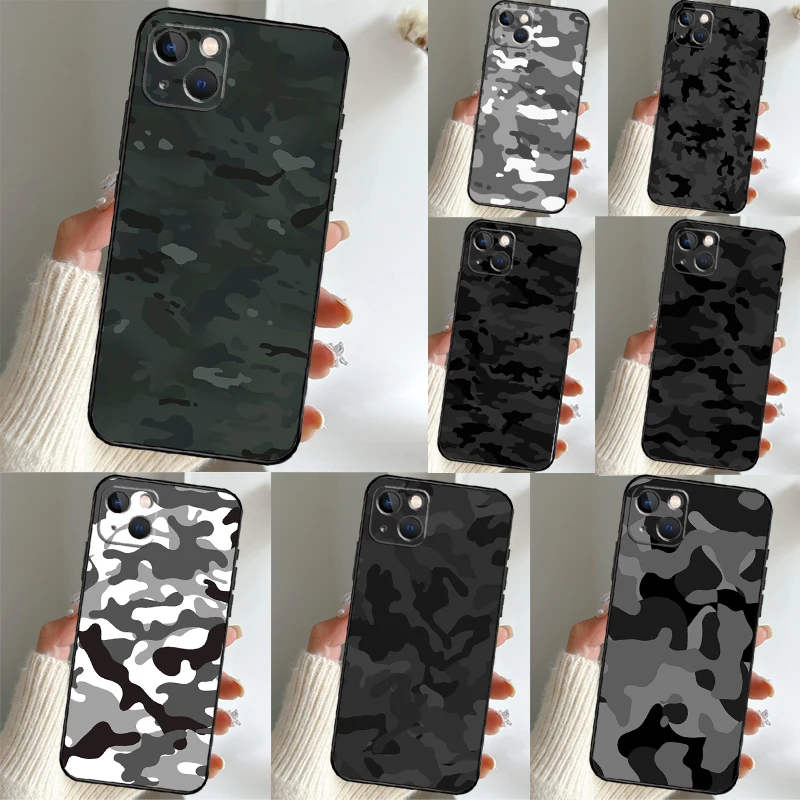 Фото Чехол-накладка Night Dark Camo Military Camouflage для Xiaomi Redmi Note 14 Pro 13 12 11 9 10 15 Pro Plus Redmi 15C 14C 13C 10C 12C №1