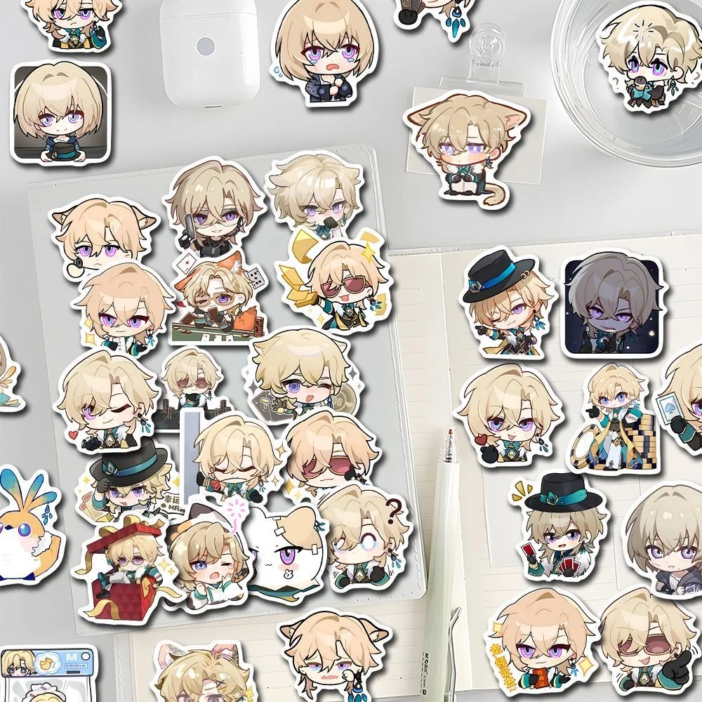 Sunsyea Honkai Star Rail Merch Наклейки с персонажами Авантюрин 49 шт. Коллекция аниме