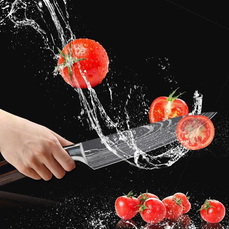 Кухонный нож-тесак нож для нарезки мяса наполнения рыбы деревянная ручка