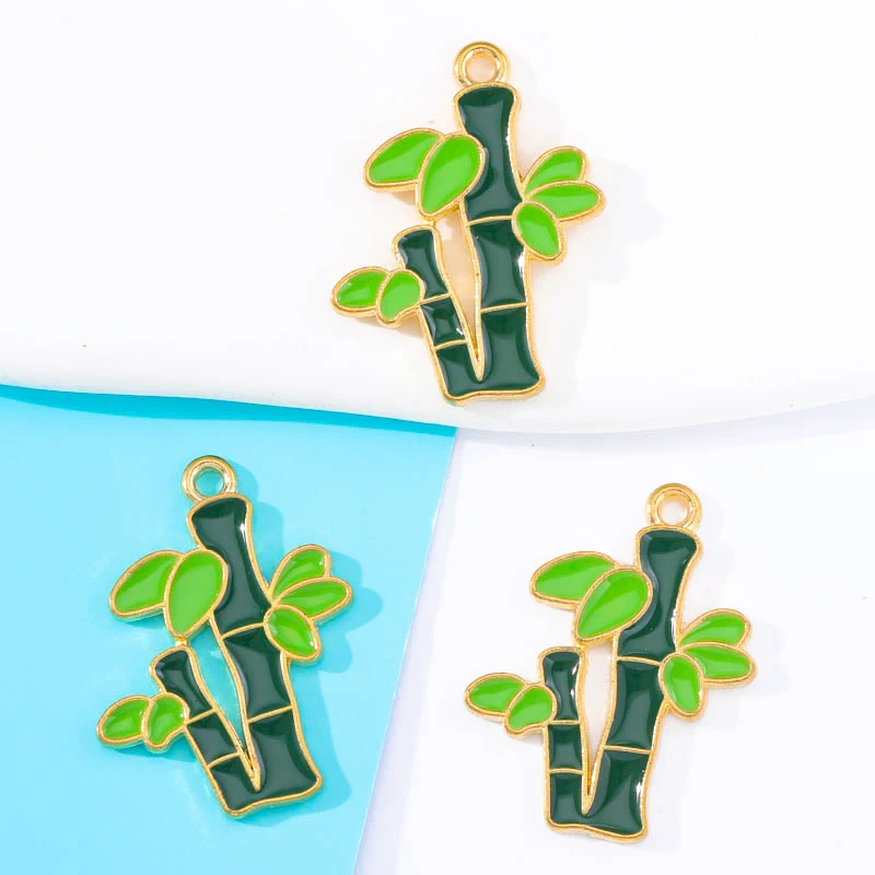 20 шт. эмалированные бамбуковые украшения для подвесок |