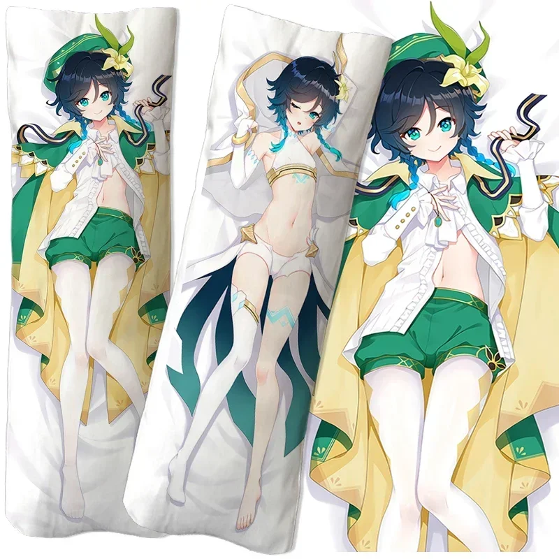 Наволочка в стиле аниме Игры Genshin Impact Lumine Yoimiya Venti Dakimakura наволочка для подушки