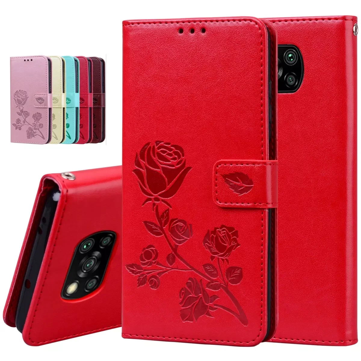 

Etui Leather Case For Xiaomi Mi Poco M4 Pro M3 10T 11T X3 NFC Wallet Silicone Cover Redmi Note 11 Pro 10S Mi 9 A2 A3 10T 11 Lite