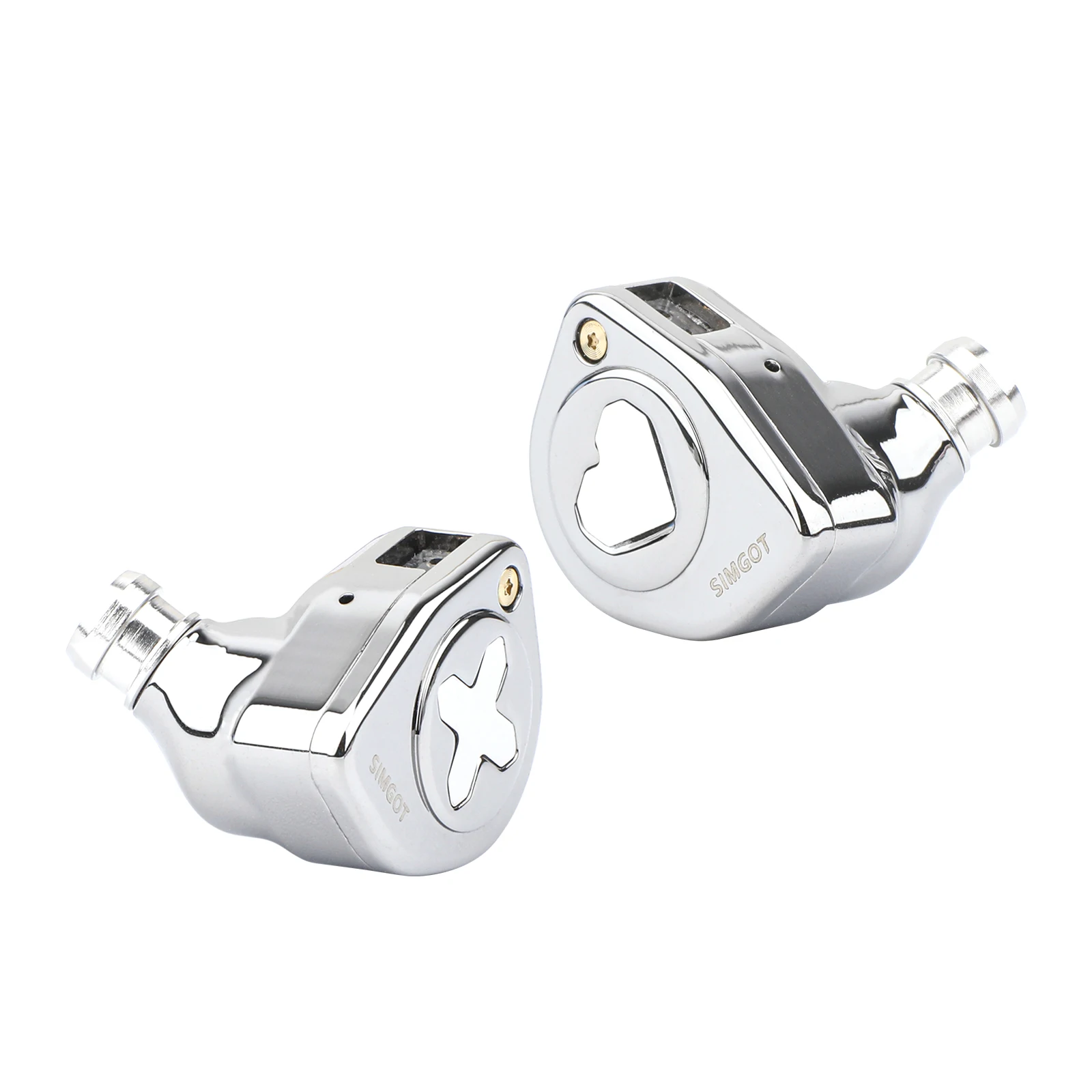 Фото SIMGOT EW300 1DD + 1planar + 1PZT Гибридный Драйвер IEM HIFI наушники со съемными насадками посеребренный кабель OFC IEM для музыкантов №2