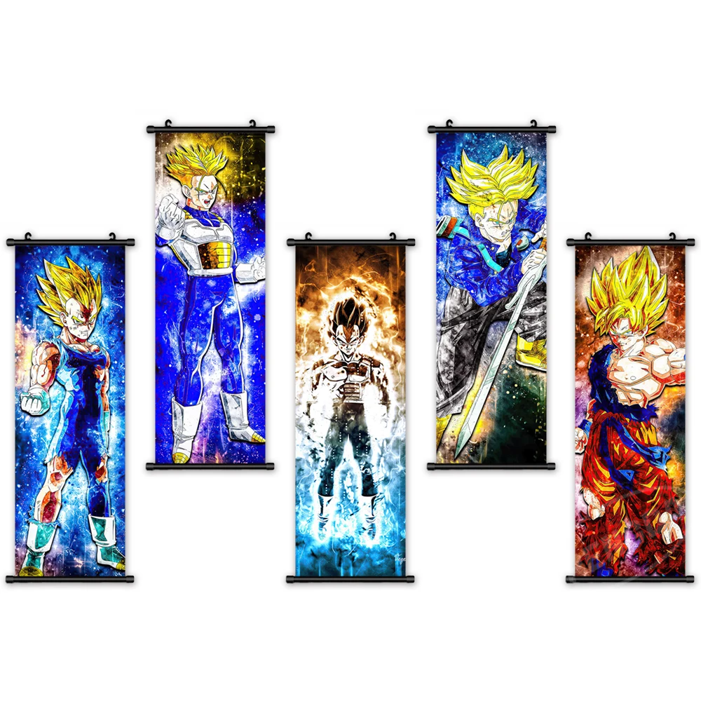 

Poster Canvas Print Painting Dragon Ball Wall Art Japan Hobby Picture Home Decoration Anime Figure Mural Plastic Hanging Scrolls