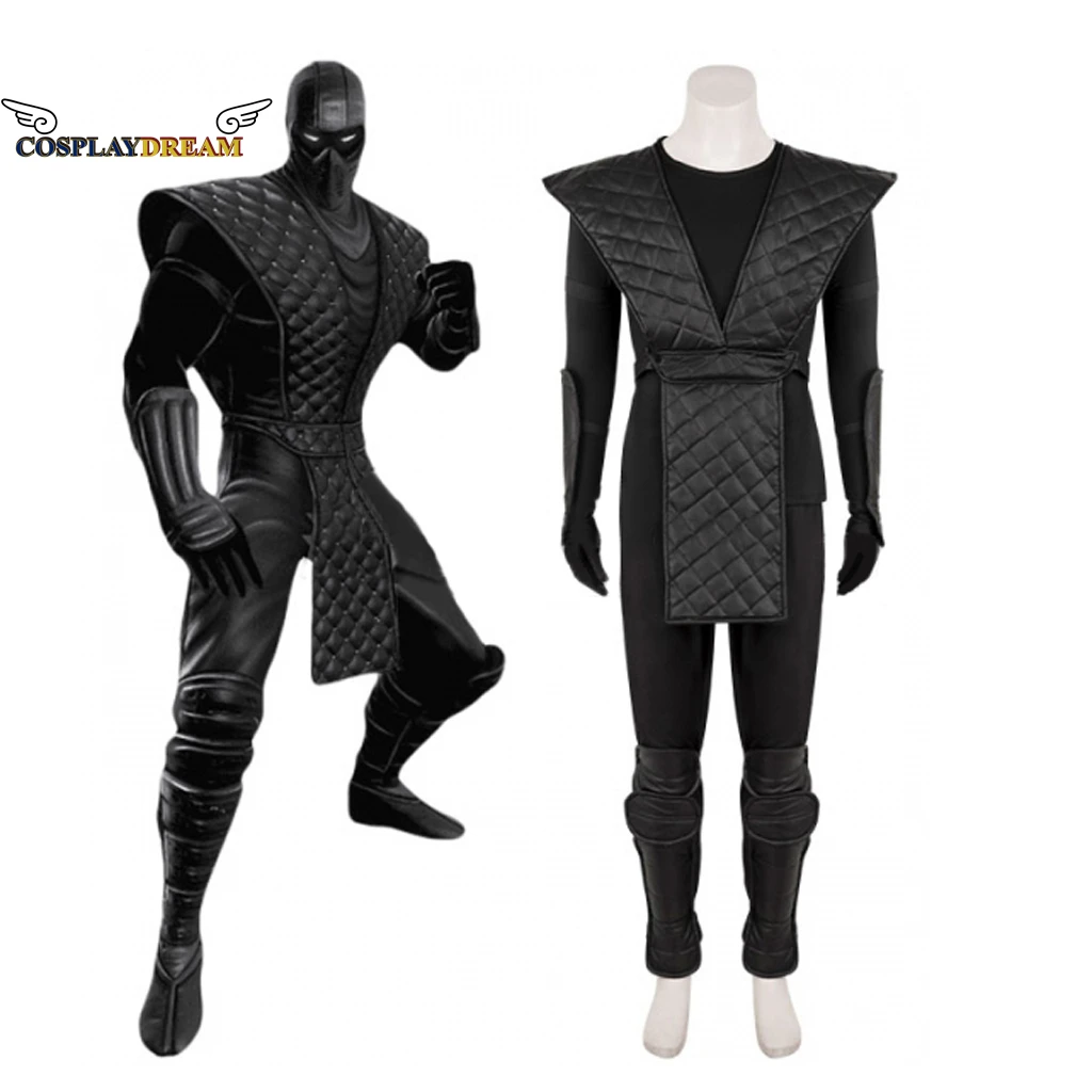 Фото Костюм для косплея Mortal Kombat Noob Saibot, костюм для взрослых, черная маска ниндзя, костюм №1
