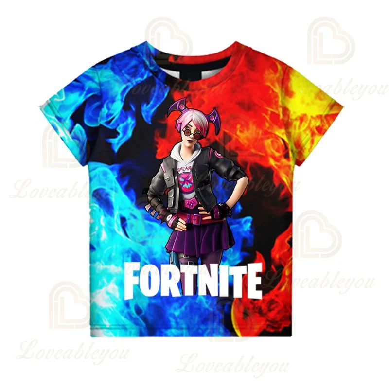 3d футболка Fortnite Ravage для мальчиков и девочек топы детская одежда Victory Детская Battle