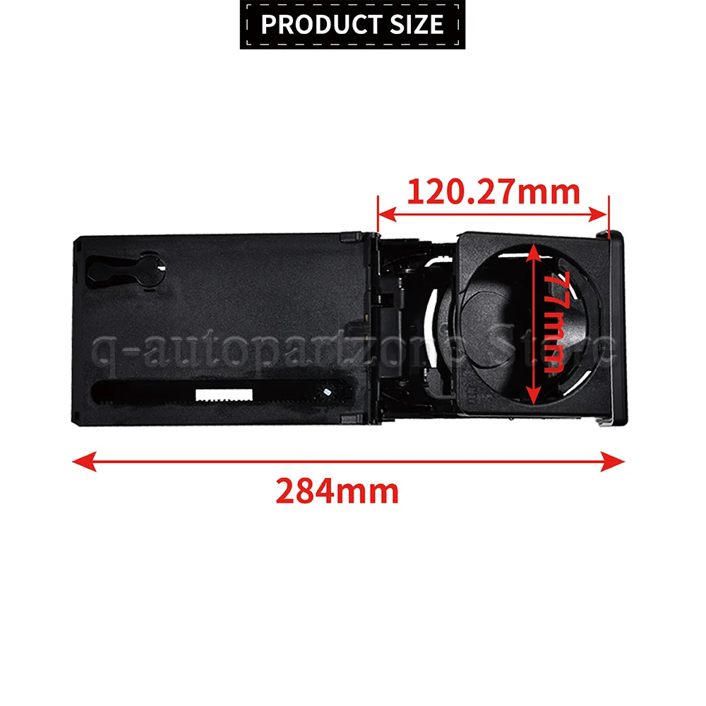 

Автомобильный передний подстаканник с левым рулем, раздвижной 8E 1862534 K для Audi A4 B6 B7 2002-2008 гг.