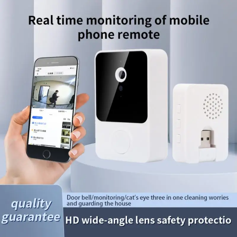 

Smart Home Intelligent Visual Doorbell Real Time Remote Control Monitor Wifi Doorbell Wireless