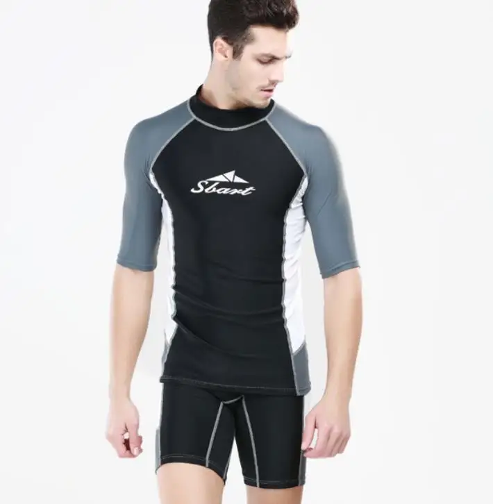 

1 шт. мужские Гидрокостюмы с коротким рукавом, футболки или шорты, одежда для серфинга, купальные костюмы, костюмы для дайвинга, костюм для по...