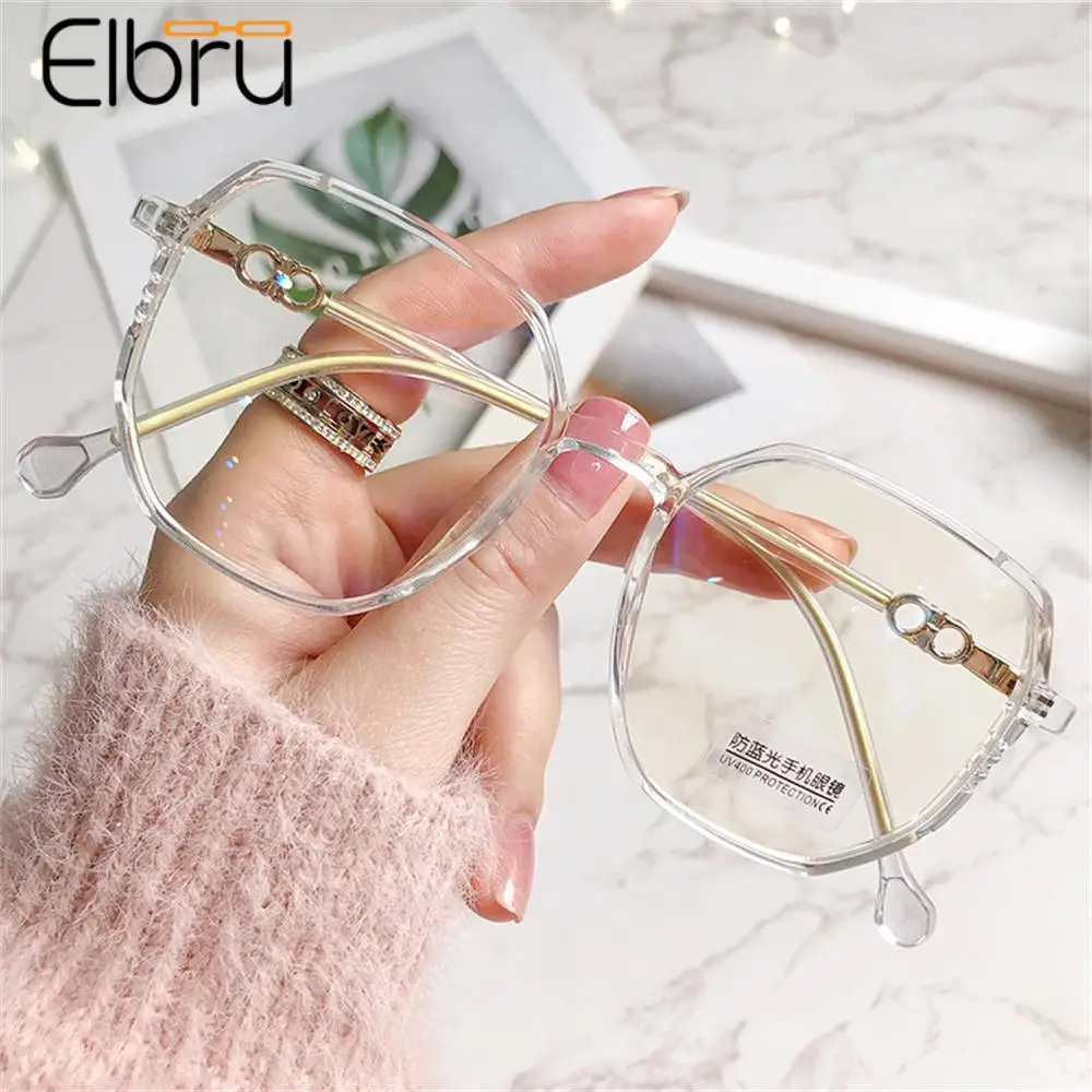 

Elbru Anti Blue Rays Myopia Glasses Women Men Ultralight TR90 Nearsighted Eyeglasses Unisex Myopic Eyewear Diopters 0-1-1.5...-6