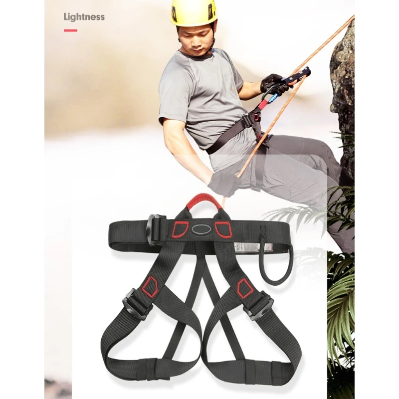 

Climbing Belt Mountaineering Safety Belt Downhill Aerial Work Protection Equipment Outdoor Expansion Rappelling Halfbody Harness