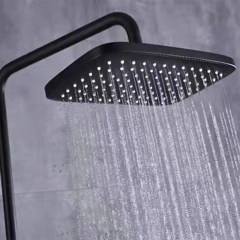 handheld rain shower head black kit head large high pressure with hose ceiling 360 hose holder accessories faucet for bathroom free global shipping