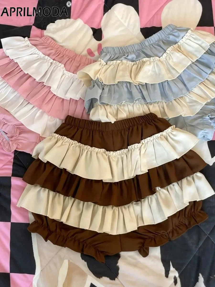 2024 мягкая японская юбка Kawaii Lolita для девочек лоскутная женская мини-юбка с высокой