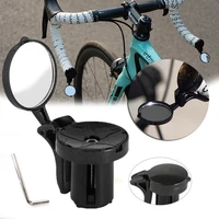 bicycle mirror handlebar rearview mirror 360 degree rotate wide angle road acrylic bike motorcycle grips convex mirror