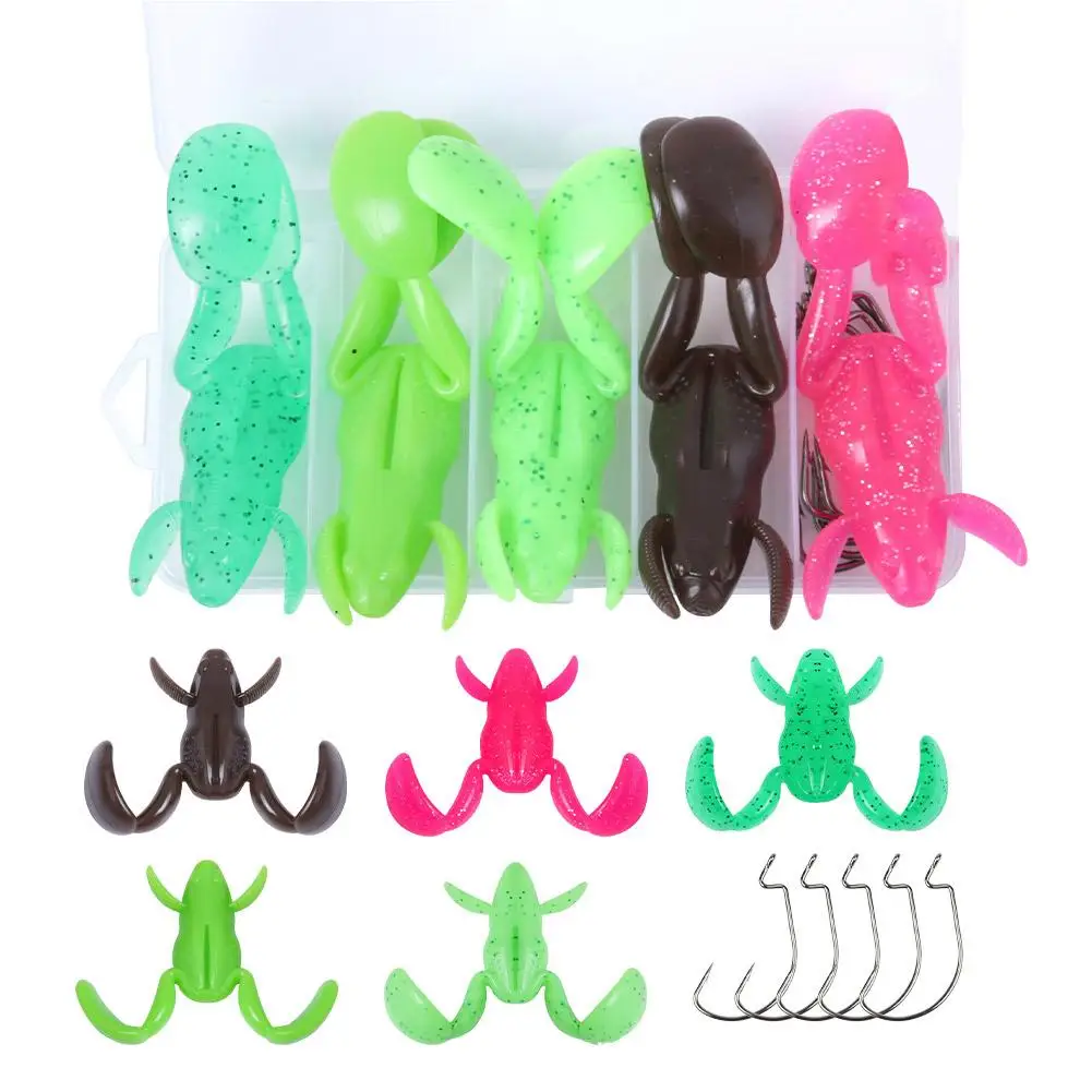 Уличная рыболовная педаль Luya Frog Kick Мягкая приманка Bass Tackle Thunder Blackfish