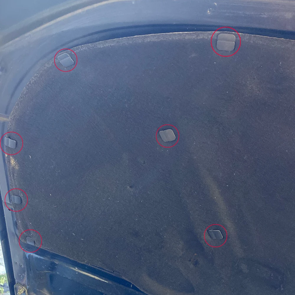 20 шт. для VW Passat CC 2016 2015 2014 2013 2012 2011 Звукоизолирующие зажимы капота двигателя