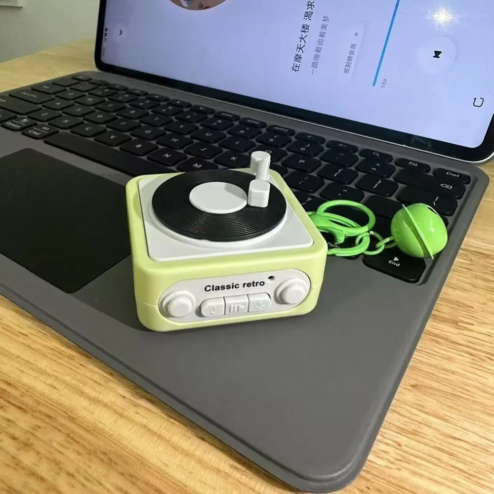 Мини-ретро-брелок для записи и воспроизведения музыки беспроводной