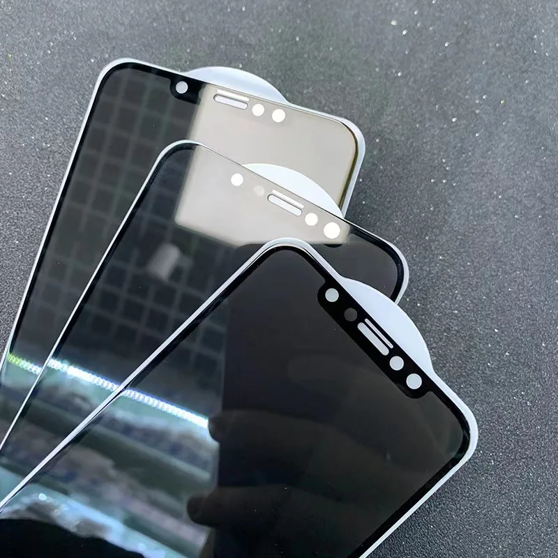 5pcs/Pack Anti-Privacy Glare High-Alumina Silica Tempered Glass Screen Protector For iPhone 14 Plus 13 12 Mini XS Max XR