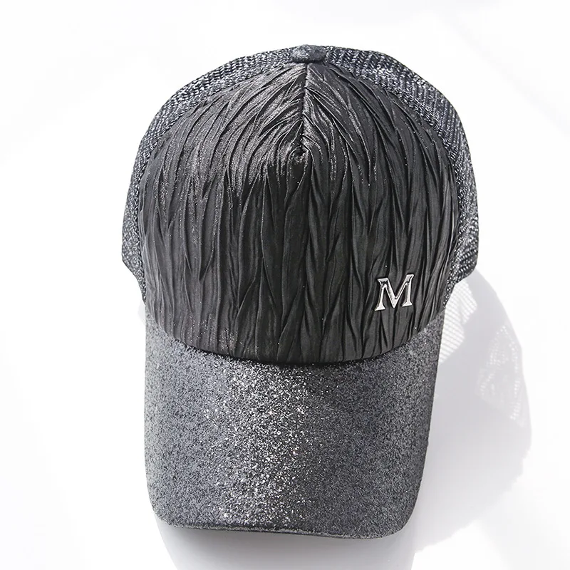 Кепка Мужская/Женская сетчатая дышащая бейсболка с плоским козырьком