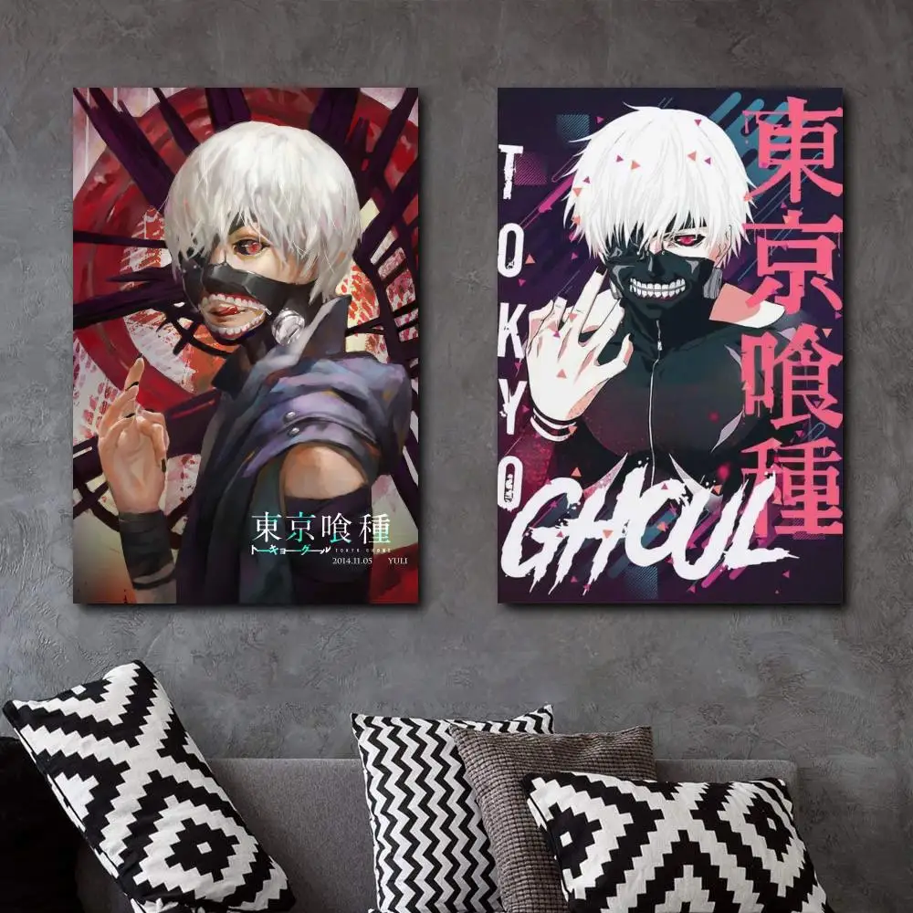 

2022 Anime Tokyo Ghoul Poster Kaneki Ken HD Nice Merchandise Print Canvas Poster Bedroom Decor Sports Office Room Decor Poster