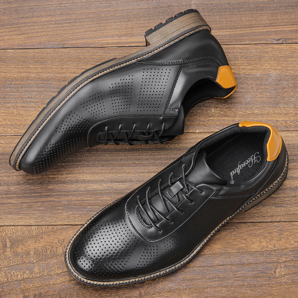 

40~46 Casual Shoes Men Brand 2023 Comfortable Fashion Men Derby Shoes