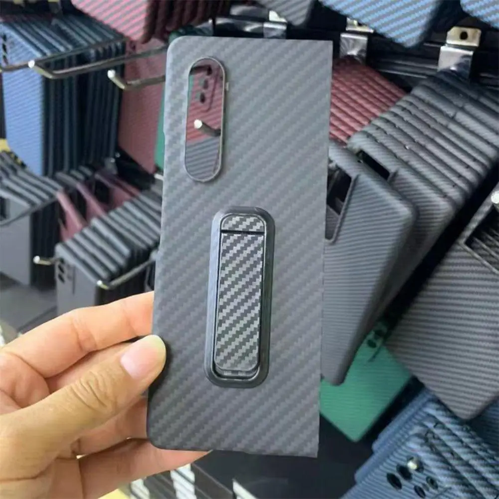 

Углеродное волокно для Z Fold3 ультратонкое арамидное волокно для Z Fold 3 5g противоударный защитный чехол D3d7