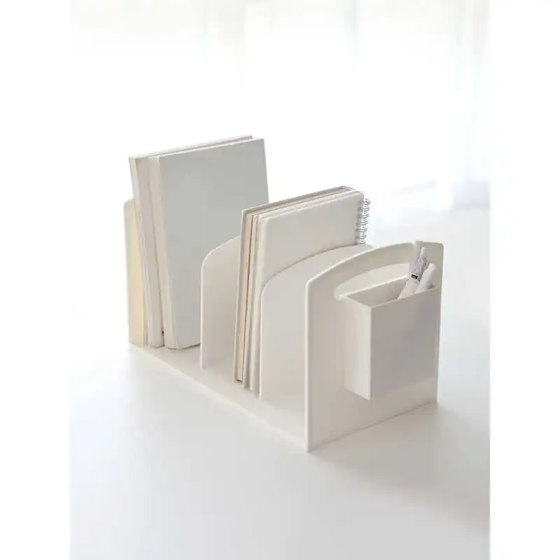 Белый книжный стеллаж в европейском стиле стойка для файлов с держателем ручек