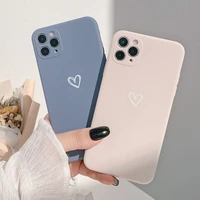 luxury soft ins love phone case for iphone 13 12 11 pro max xs x xr max 7 8 plus camera protection shockproof matte back cover