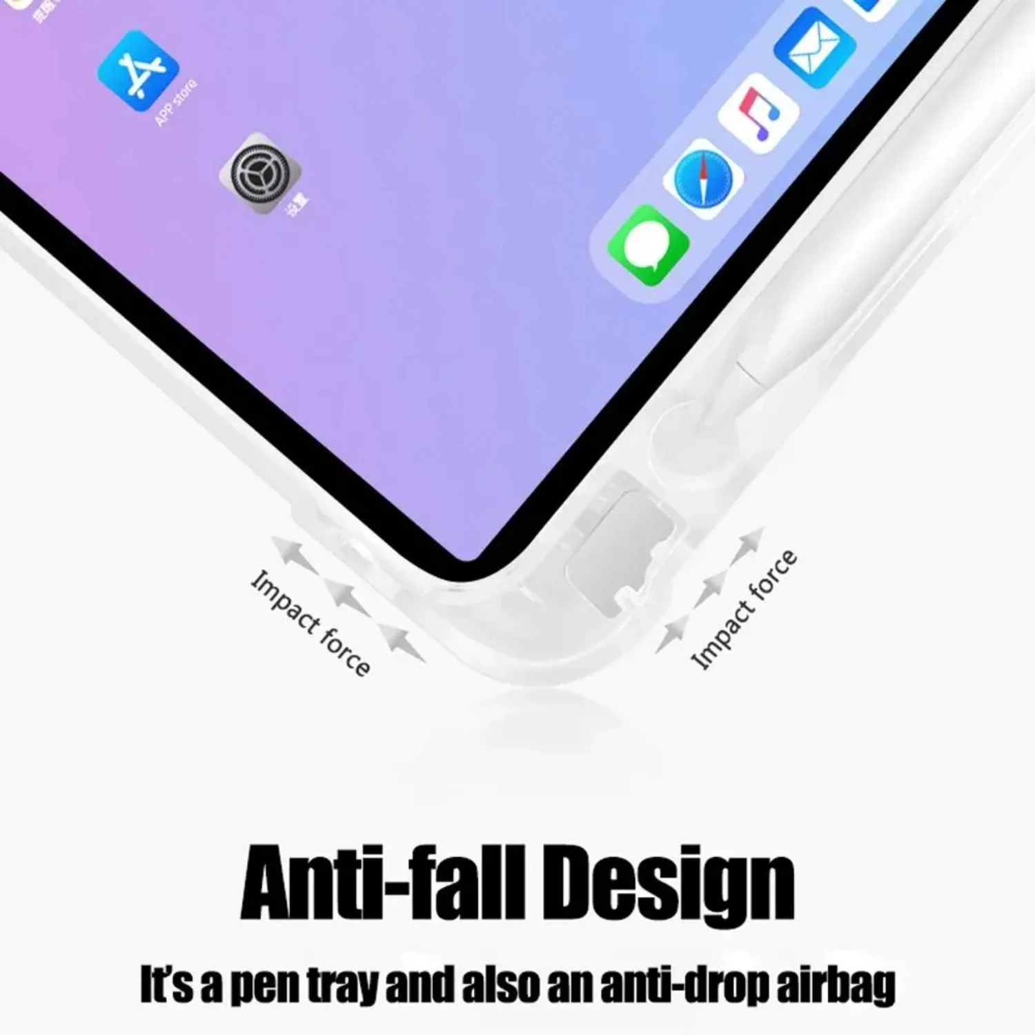 Элегантный кожаный чехол для планшета Matepad с удобным держателем карандашей —