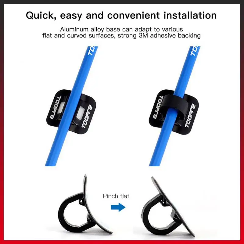 

Double-sided Bike C-clips U Shaped Snap Durable Shifter Cable Buckle Bicycle Accessories Brake Shift Cable Clamp Aluminum Alloy