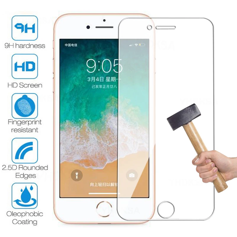 

9H Tempered Glass For Apple iPhone 5 5S SE 6 7 8 Plus X XR Screen Protector iPhone 13 12 mini 11 Pro XS Max Protective Glas Film