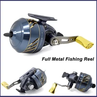blue all metal fishing reel aluminum alloy front cover high strength corrosion resistant professional outdoor fishing equipment