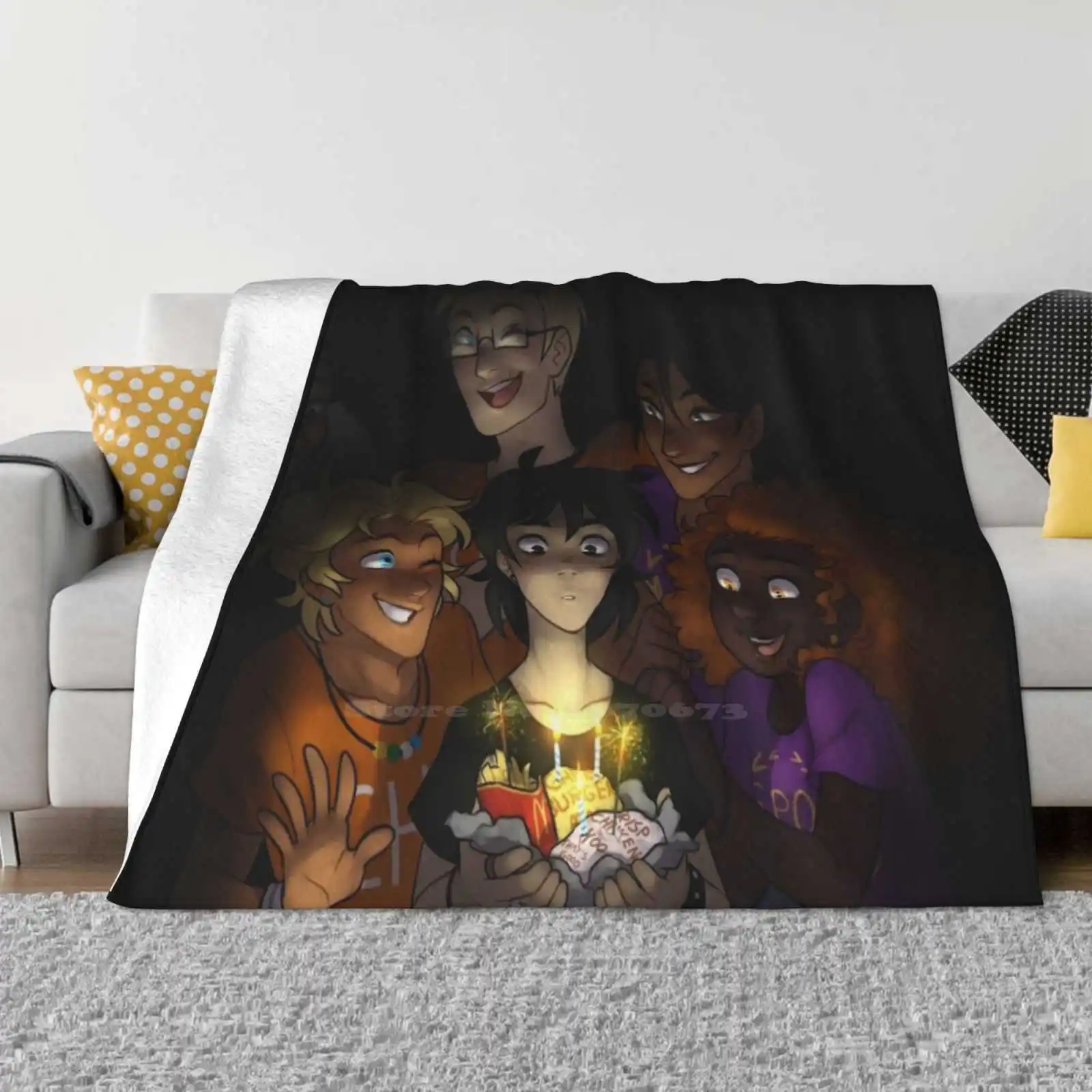 Happy Meal New Arrival Fashion Leisure Warm Flannel Blanket Percy Jackson Heroes Of Olympus Nico Di Angelo Hazel Levesque