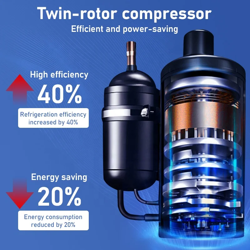 Фото Мобильный воздухоохладитель с автоматическим испарением, 6200 BTU, быстрое охлаждение, портативный сплит-кондиционер для офиса и лофта №4