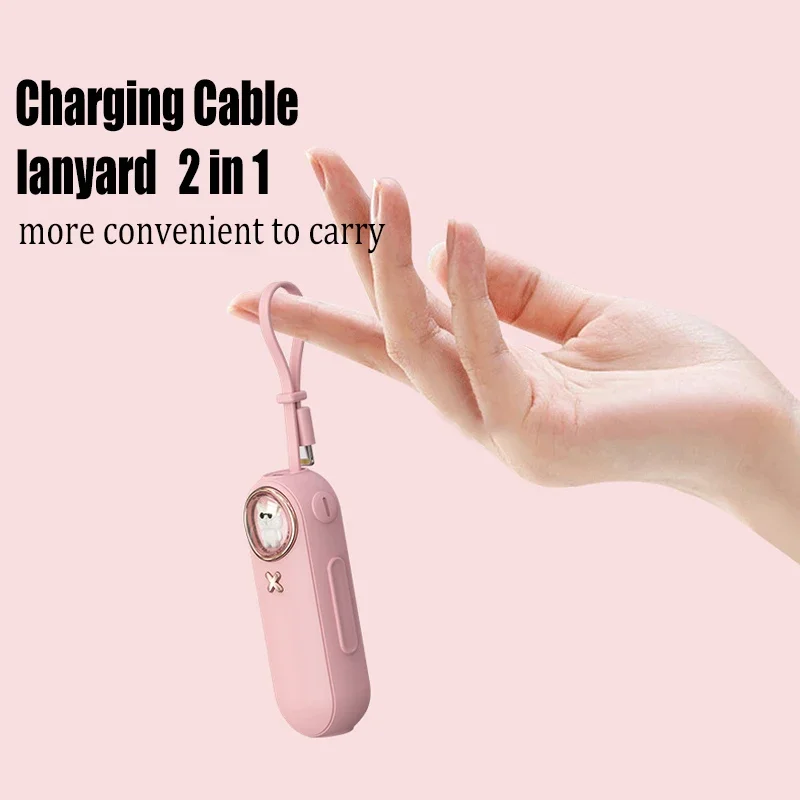 Красочный мультяшный Кот портативное зарядное устройство для IPhone Android Type-c