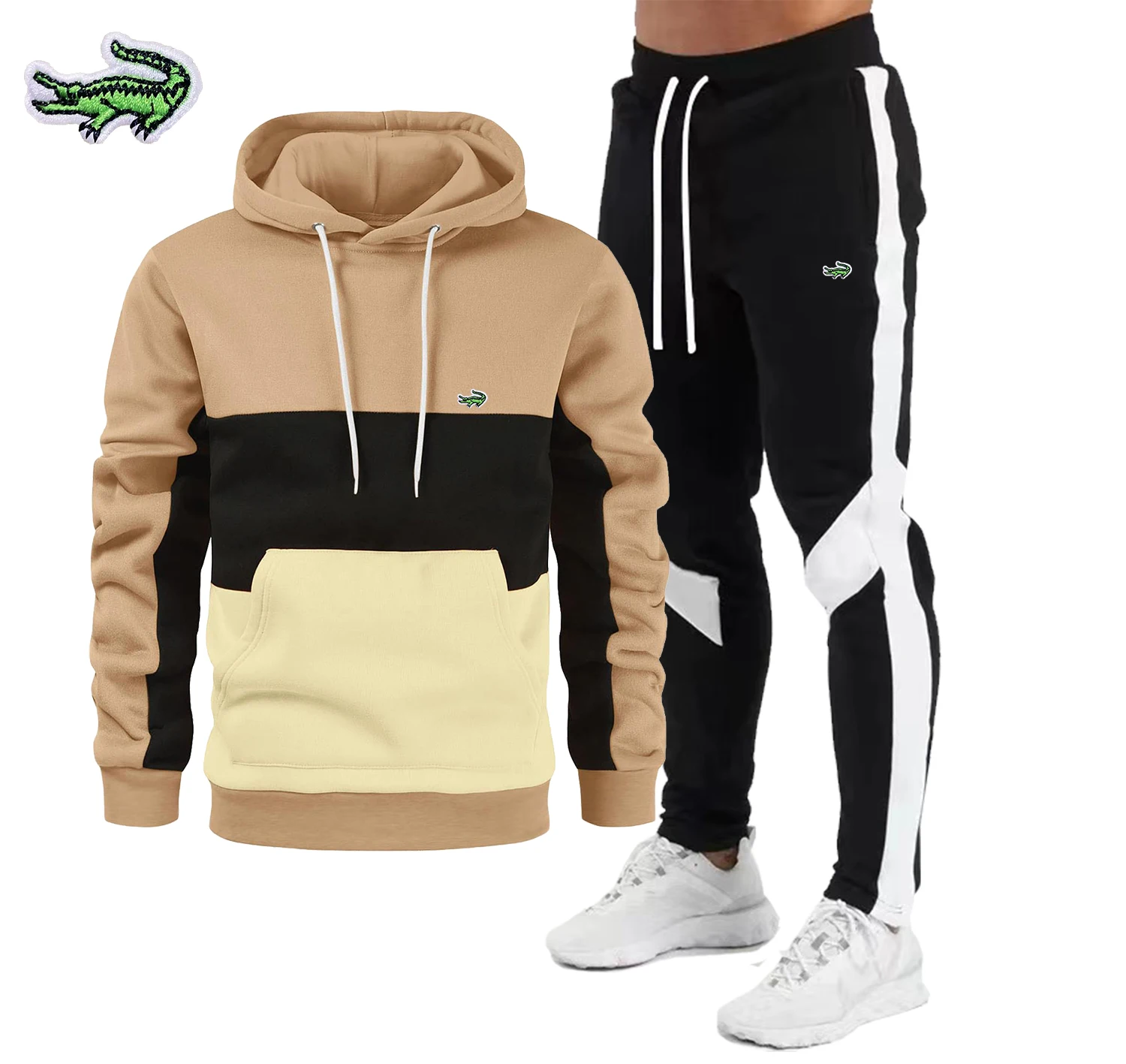 

2023 New Men's Autumn Winter Sets Hoodie+Pants Pieces Casual Tracksuit Male Sportswear Brand CARTELO Clothing Sweat Suit