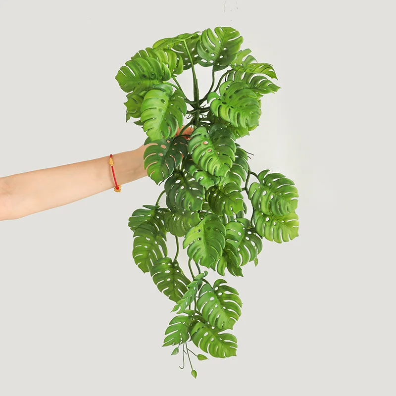 1 шт. 33 искусственные листья настенные пластиковые украшения красивые зеленые