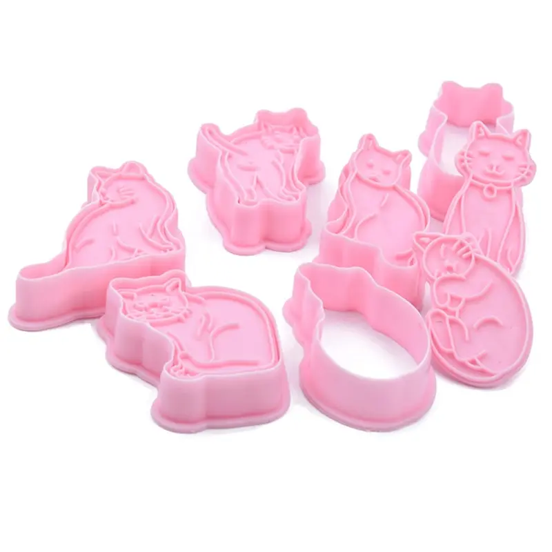 

6 комплектов, пластиковые формочки для печенья в форме кошки