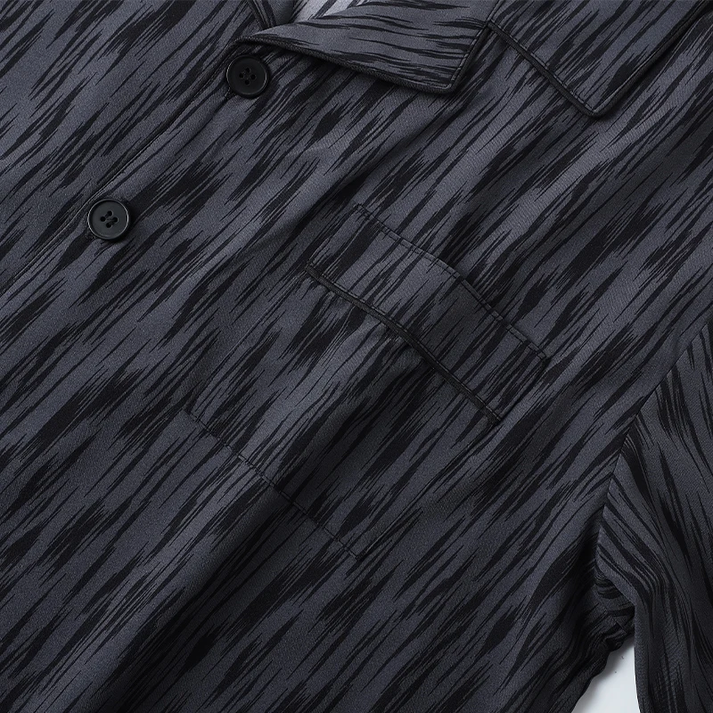 Высококачественные мужские пижамы из ледяного шелка летние рукава с короткими