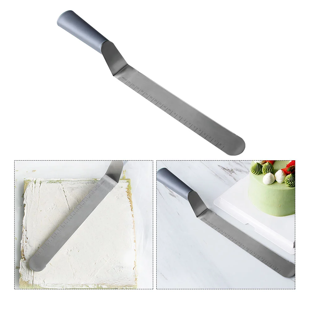 

Dessert Cake Scraper Stainless Steel Cheese Scraper Baking Tool Cream Spatula
