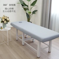 massage table bed fitted sheet elastic full cover rubber band massage spa treatment bed cover with hole