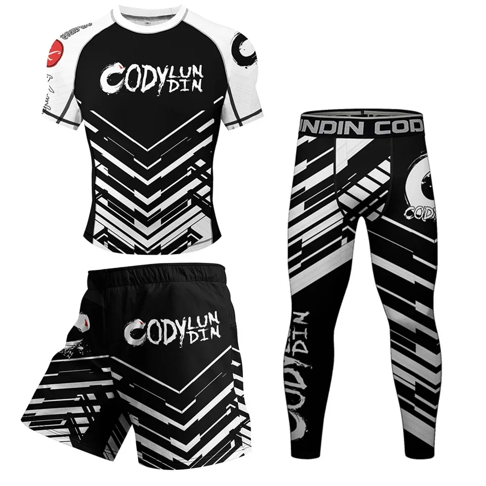 Мужская спортивная одежда для ММА Муай Тай джиу джитсу Рашгард баскетбольная