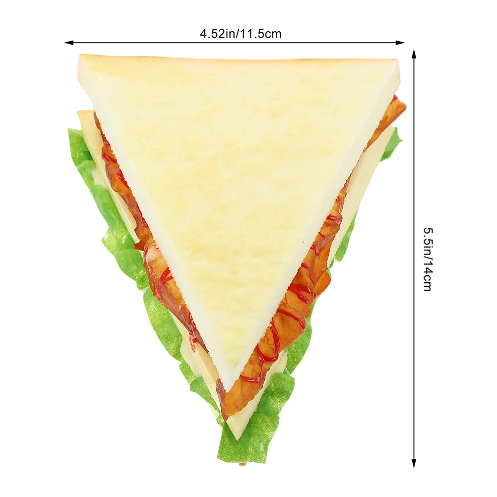 2 шт. игрушки модель сэндвича модели из искусственной кожи еда пекарня реквизит