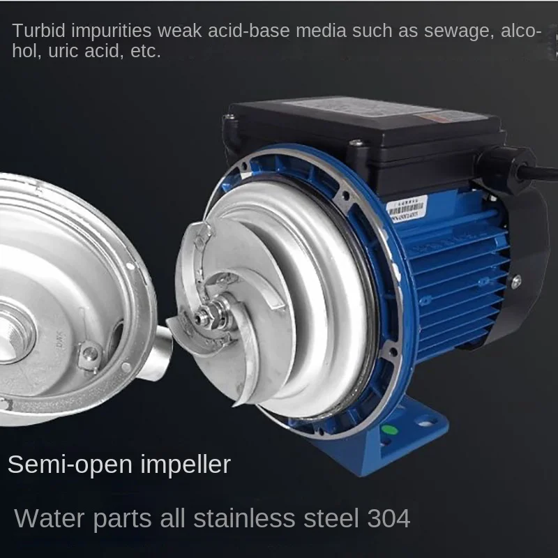 370 Вт устойчивый к кислотам и щелочам насос для очистки сточных вод с небольшой