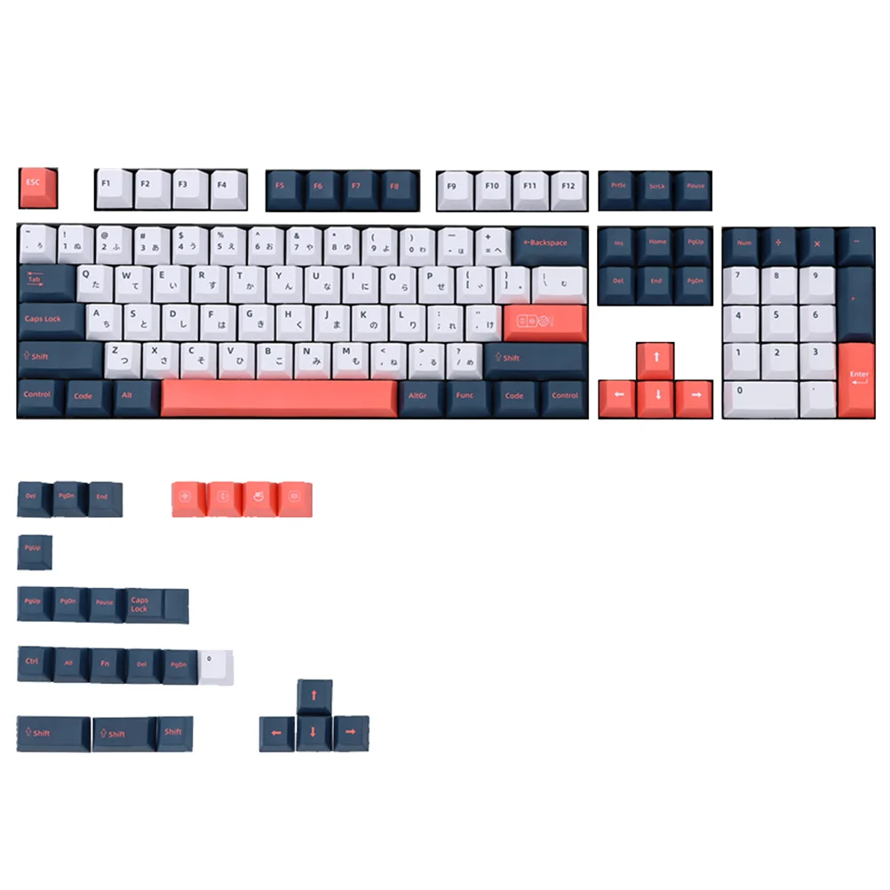 

1 Набор из 129 шт. колпачков для клавиатуры, шикарный изящный прочный новый подарок, защитное украшение