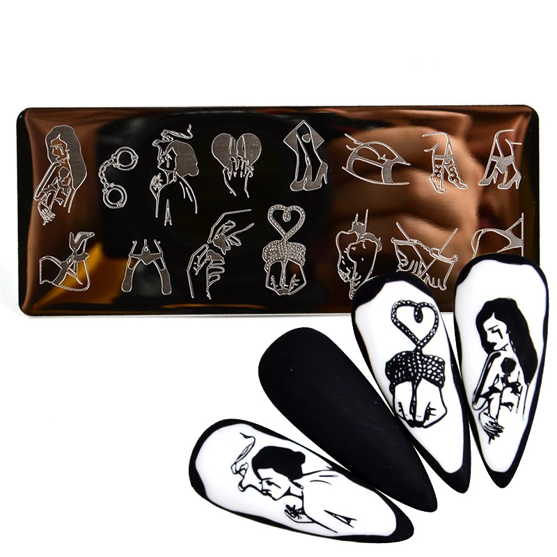 

1Pcs Nail Art Stamping Plates Butterfly Flower Nail Art Plate Stainless Steel Stamping Templates Printing Manicure Stencil Tools